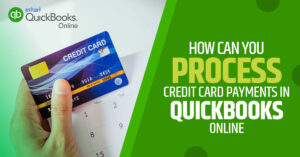 How can you process credit card payments in QuickBooks Online?